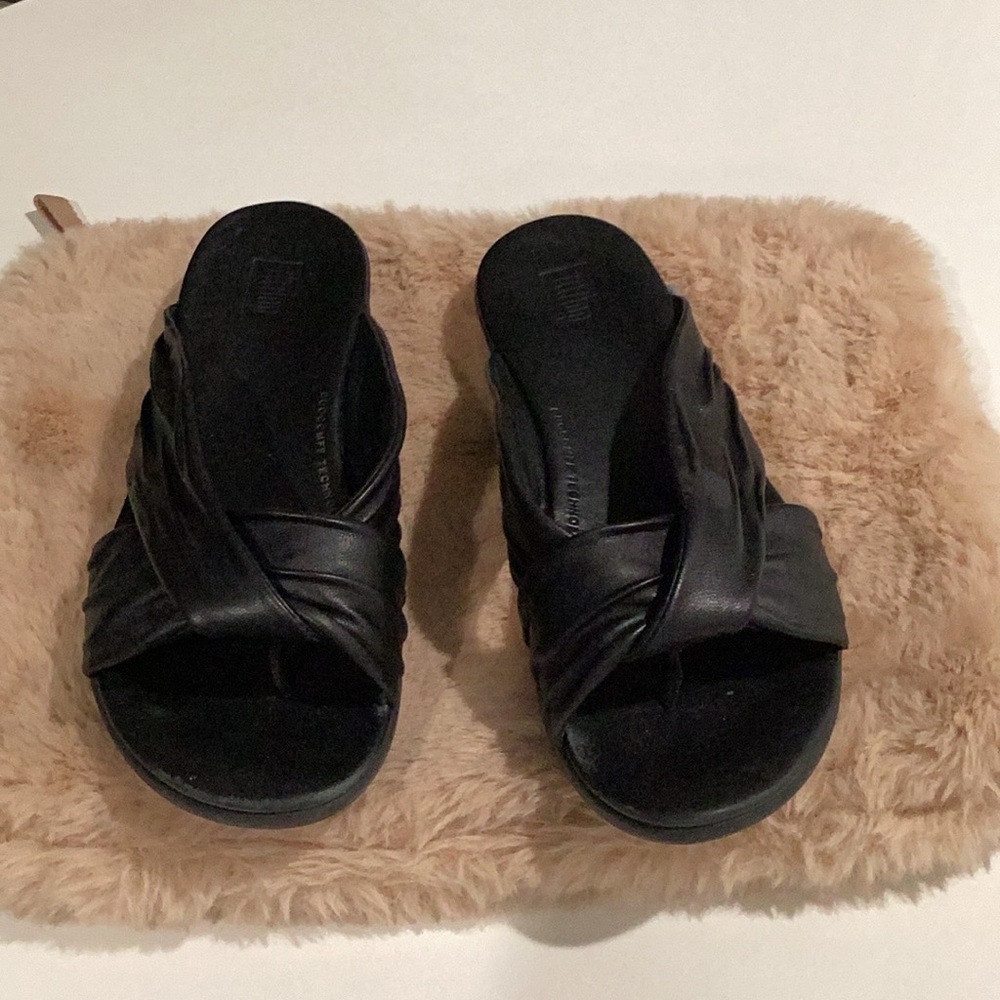 Elegant Black Women's Slide Sandals